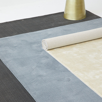 Modern Minima Pure Color Ice Silk Living Room Rug Book Room Bedroom Superior Rectangular Home Bedside Blanket Arbitrary Customisation