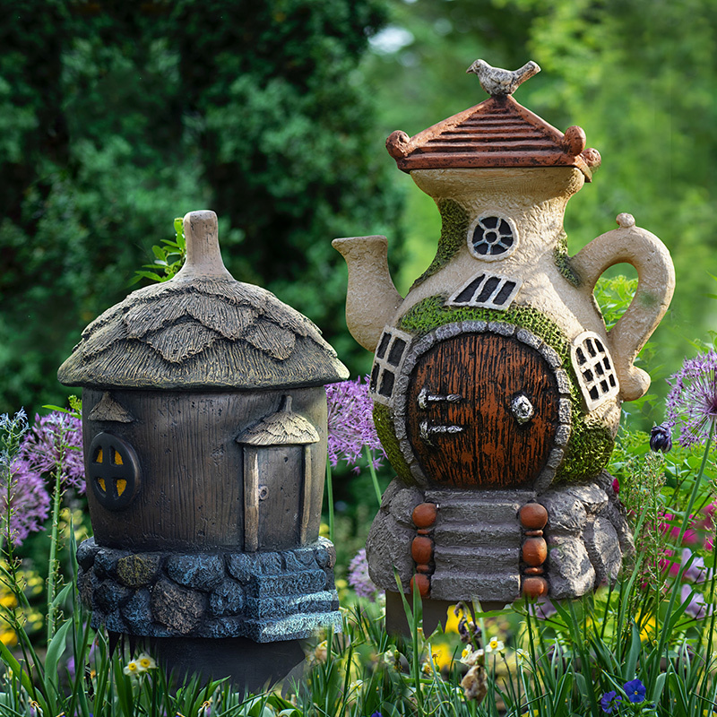 Rainbow Garden Gabrielle Acorn House Compost Bin Shaped Compost Bucket Garden Yard Decoration Composting Kitchen Waste Fermentation Bucket