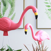 (Hongyue) Flamingo ornaments 2 sets Hongyue Garden courtyard interior decoration plant landscape