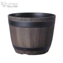 (Hongyue) wine barrel pot pot resin balcony courtyard villa creative decoration planting pot sun resistant