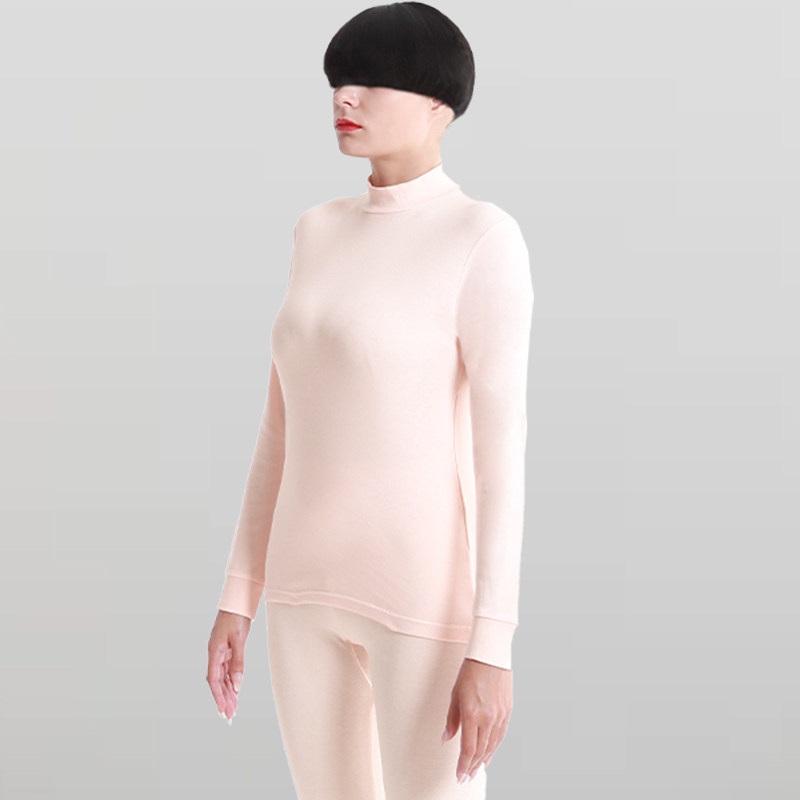 Empermy Snow Fever Coat Lady Suit Pure Cotton Thin 2021 Autumn Winter Half High collar Bottom Autumn Clothes Sanitary Pants