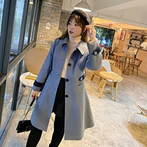 Tsadoo big code women dress fat mm2021 years winter clothing foreign air weight reduction splicing in the middle of a long fur coat