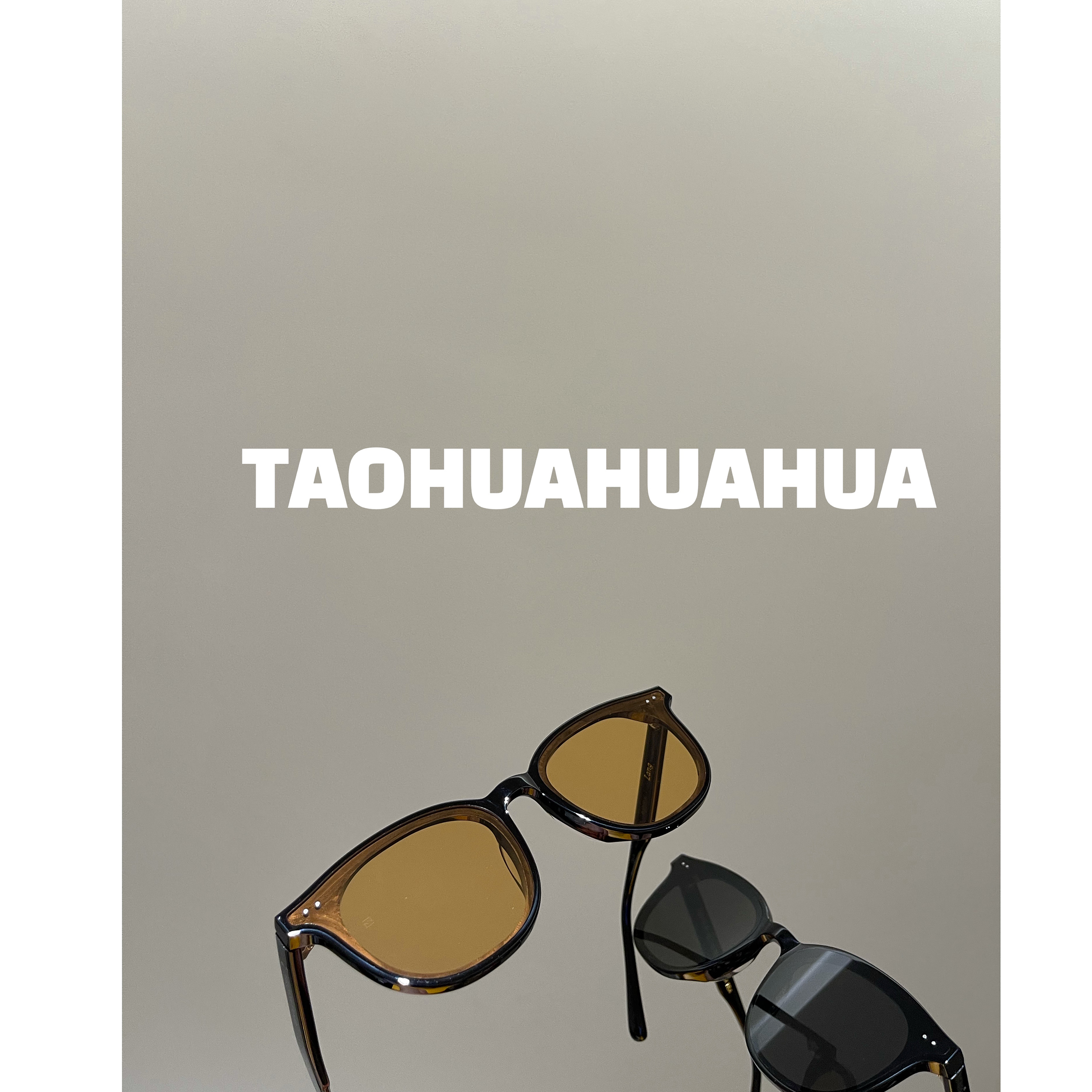 TAOHUAHUA V customer special shot is extremely friendly to small faces Lan series yellow sunglasses Sunglasses