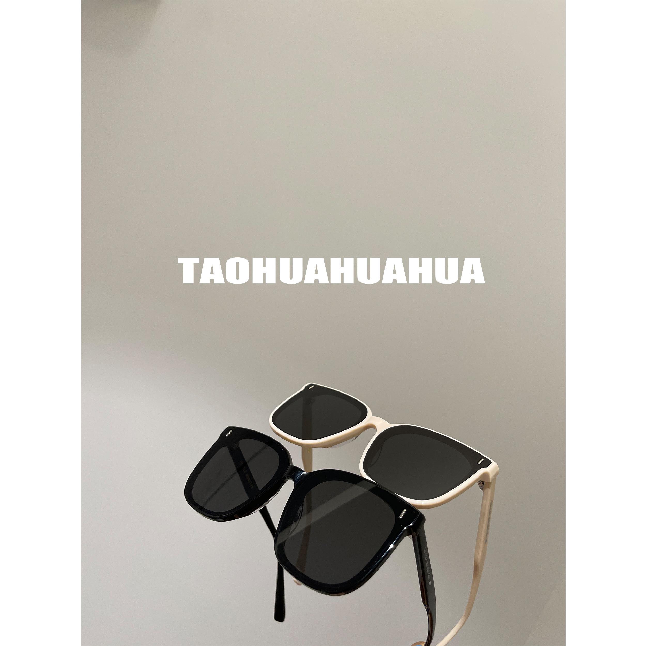 TAOHUAHUA V customer special shot distinguishing currency Frid does not pick the face of the big square sunglasses sunglasses