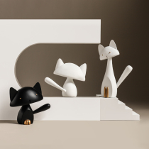 Simple creative fortune cat animal small ornaments modern home living room wine cabinet study decoration cabinet decoration