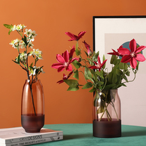 Modern simple creative shells glass vase home accessories living room porch dining table set up desktop flower ornaments