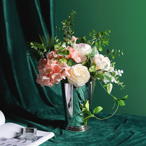 Yilan Nordic modern minimalist electroplating cup-like vase simulation bouquet home living room wine cabinet ornaments