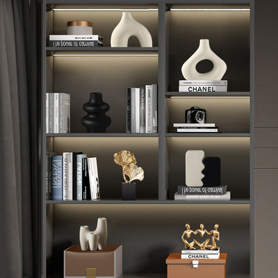 新中式领导办公室装饰品摆件轻奢高档大气茶室博古架摆设工艺品