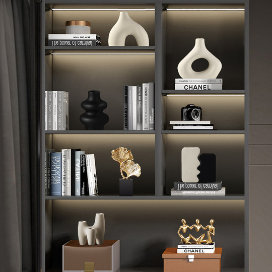 New Chinese-Style Leadership Office Decorations, Light Luxury, High-End and Elegant Tea Room Display Racks, Decorative Crafts