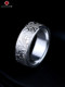 Da Zhuo KEN KIKUCHI Kikuchi Ken style full circle plain Tangcao flat ring 925 sterling silver handmade silver jewelry