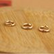 Takahashi Goro goros thick ring pure gold 18K gold ring gold open ring necklace connecting ring buckle DIY accessories