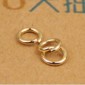 Takahashi Goro's Thick Ring Pure Gold 18K Gold Ring Circle Gold Open Ring Necklace Connecting Ring Buckle DIY Accessories