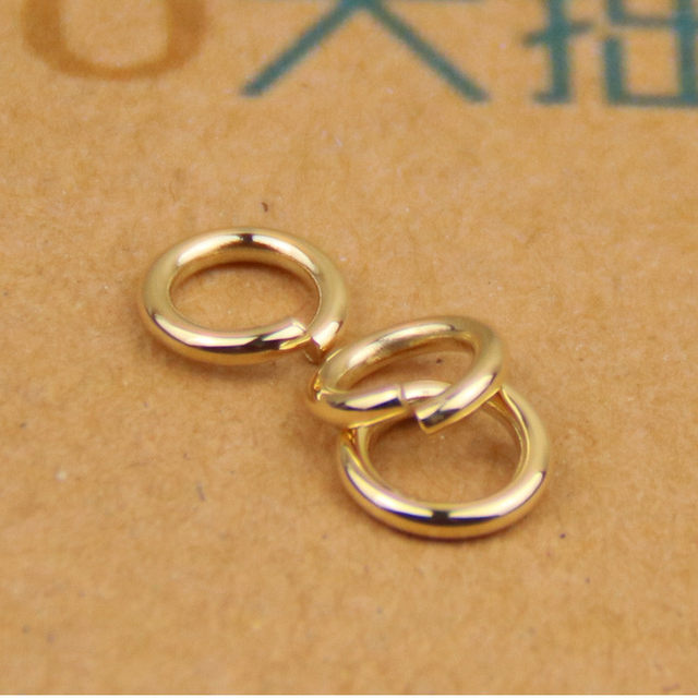 Takahashi Goro goros thick ring pure gold 18K gold ring gold open ring necklace connecting ring buckle DIY accessories