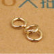 Takahashi Goro goros thick ring pure gold 18K gold ring gold open ring necklace connecting ring buckle DIY accessories