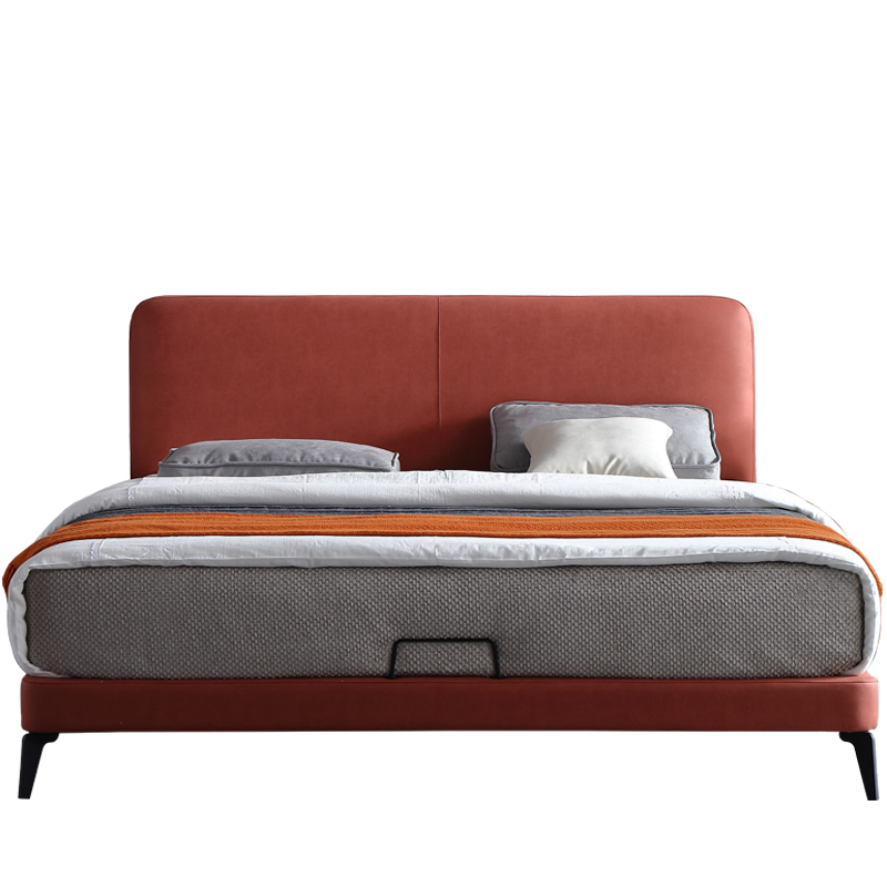Technology cloth art bed can be detached and washed Nordic minimalist modern 1 5 m small family type Double 1 8 light lavish minimalist bed
