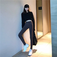 Quần legging co giãn co giãn màu tối nữ mùa thu đông mới quần thun nữ