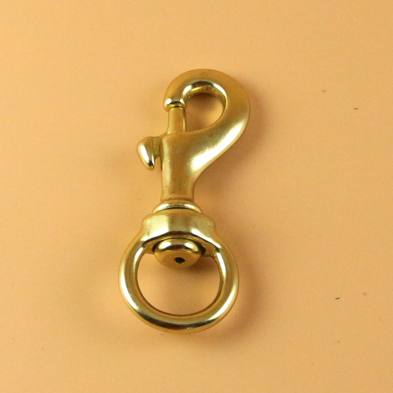 Taiwan-made copper hook metal head dog traction rope hook dog rope copper buckle outdoor hanging buckle pet universal rotating hook