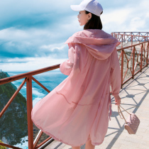 Sunscreen woman with long sleeves 2022 new summer loose light and thin and breathable seaside tourist sunscreen jacket