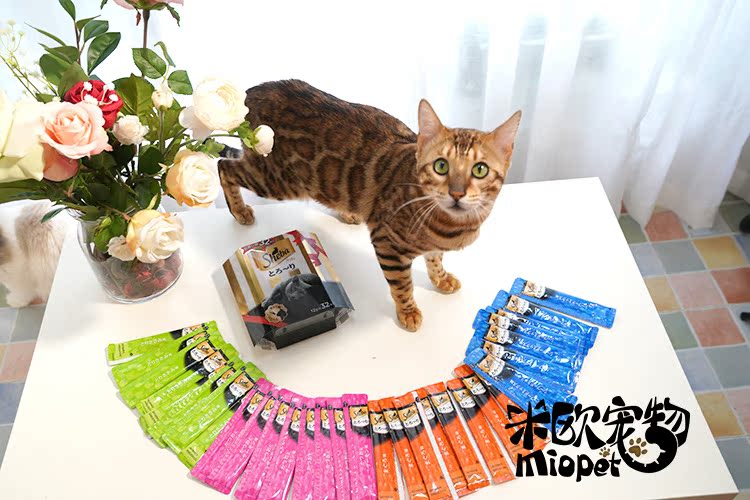 [Giải phóng mặt bằng] Thú cưng Mio Hippo Sheba Cat Meat Mud Liquid Cat Snacks BOX Hỗn hợp hương vị 12g * 32 - Đồ ăn nhẹ cho mèo hạt mèo royal canin