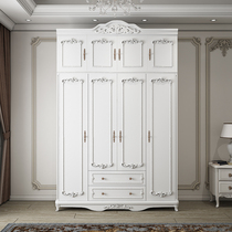 European wardrobe bedroom overall combination wooden wardrobe modern simple economical household 4 5 6 door wardrobe