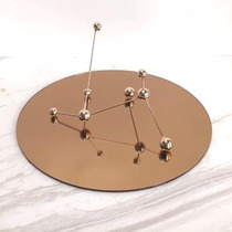 Glass mirror chassis model house sales office soft decoration decoration