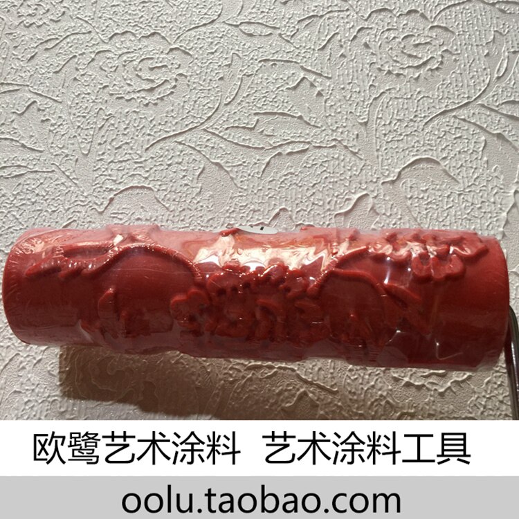 7 inch texture paint diatom mud embossing roller tools Art paint tools Texture wall film rubber roller 110T