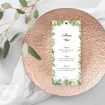 New Wedding Menu Cards Customised Hundreds Of Day Dinner Thanks Process Card Wishing Forte Birthday Creative Sons programme Order