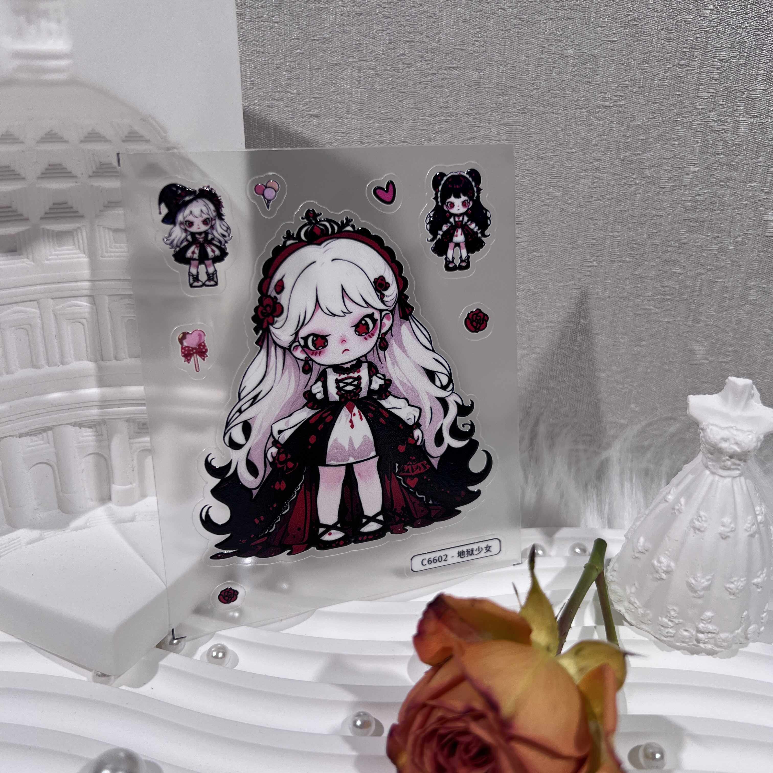 地狱少女视觉重构：5D浮雕果冻贴纸的终极伪装策略_指甲装饰_淘宝美妆网, image size:3024x3024