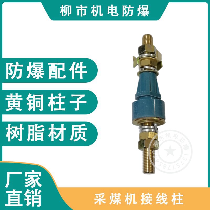 QBZ coal mine explosion-proof switch terminal terminal single column single rod JF16-1140 brass terminal 195mm
