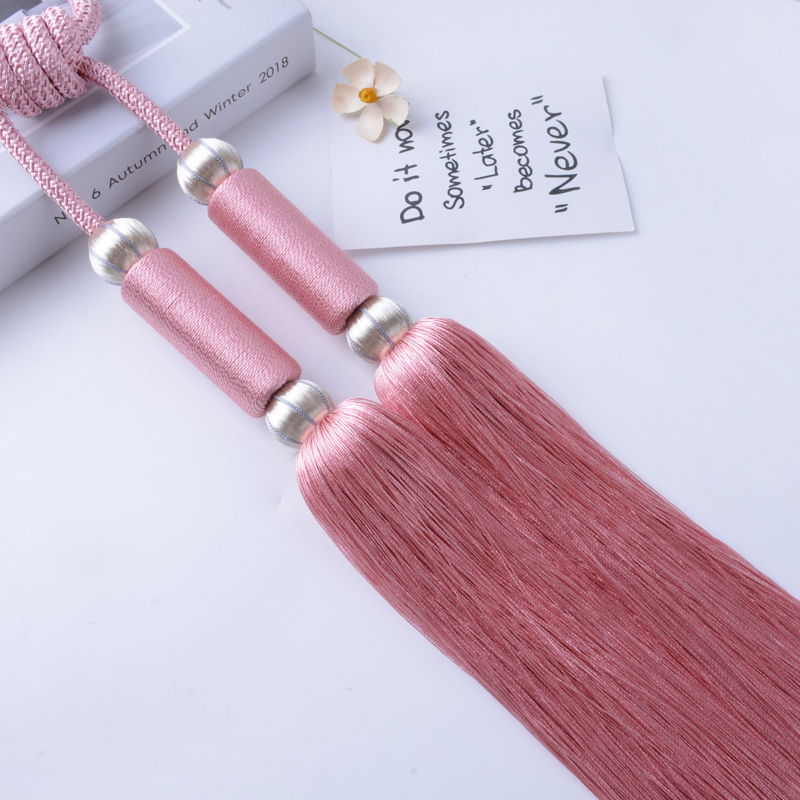 A pair of European-style minimalist curtain belts tied rope hanging ball curtain accessories Accessories Streaming Suo Hook Tied Balls