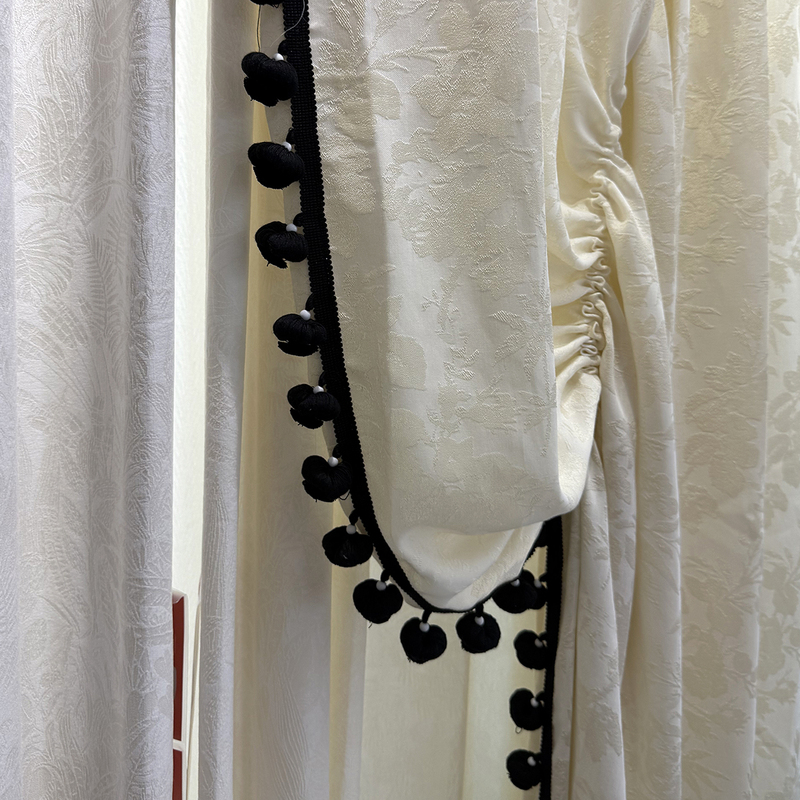 Curtain Standing Edge New Tassel Accessible Luxury Medieval Style Fur Ball Bayberry Ball Accessories Accessories Ball Lace M-935 Curtain Standing Edge New Tassel Accessible Luxury Medieval Style Fur Ball Bayberry Ball Accessories Accessories Ball Lace M-935