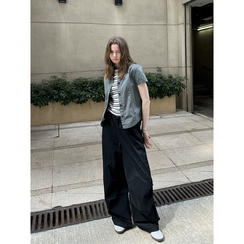 UNRETRO Ретро короткая приталенная рубашка, в американском стиле, подходит для подростков