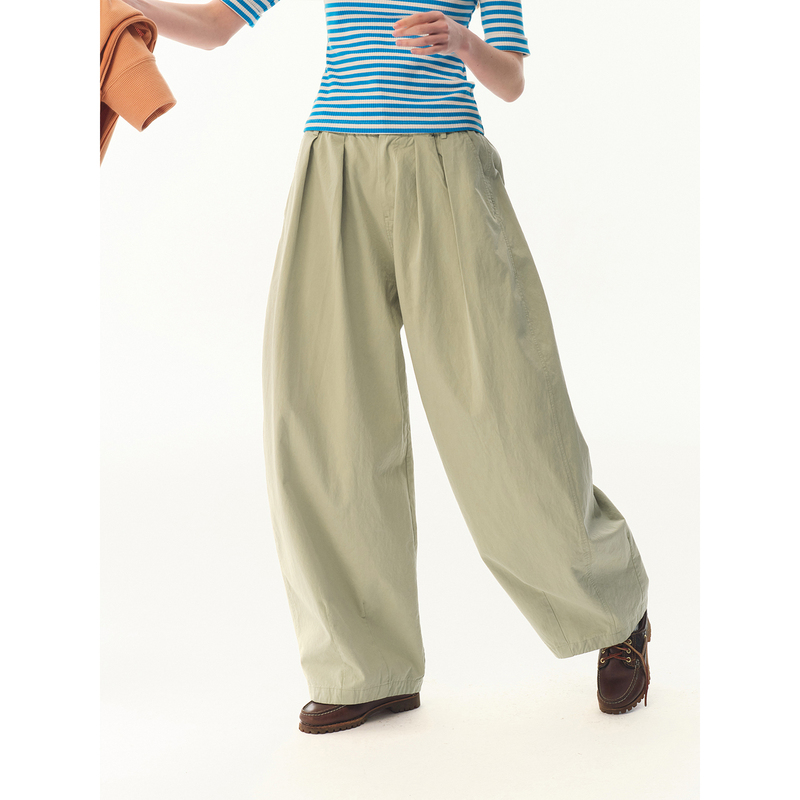 Unretro Retro Relaxed Cotton Balloon Pants for Women, Loose Straight Casual Wide-Leg Cargo Pants Unretro Retro Relaxed Cotton Balloon Pants for Women, Loose Straight Casual Wide-Leg Cargo Pants