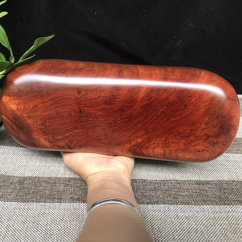 Burmese rosewood mahogany solid wood cool pillow mahogany health cervical vertebra pillow neck pillow hard pillow recommended by traditional Chinese medicine