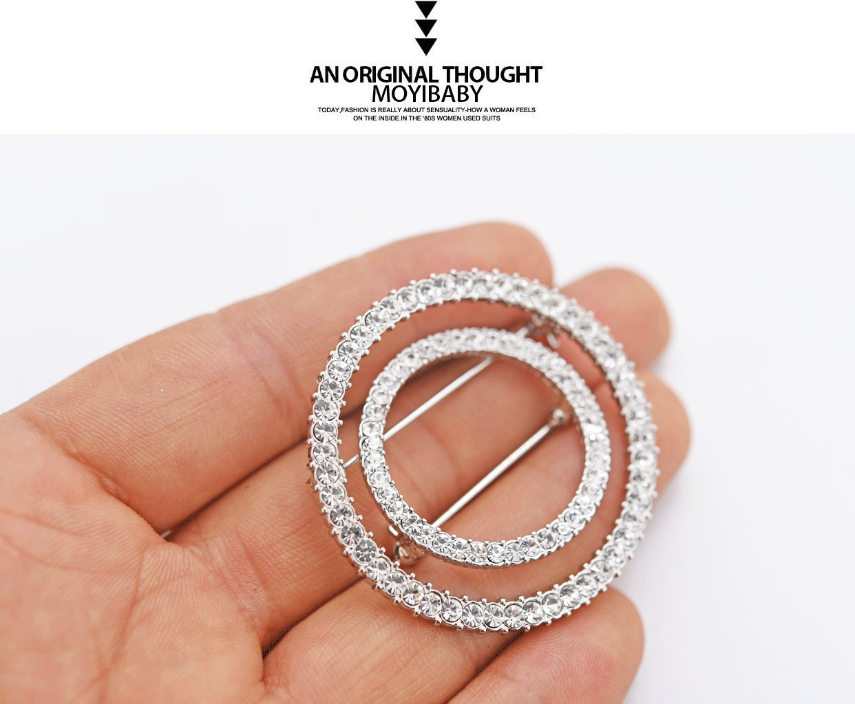 Đơn giản áo khoác trâm nữ pin phụ kiện vòng khăn choàng khóa cao cấp khăn lụa khóa áo len hoang dã áo len pin trâm cài áo đại