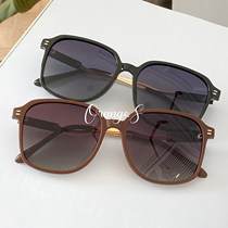 (Sunglasses) Anti-UV polarized sunglasses Korean style trendy gradient new retro womens square