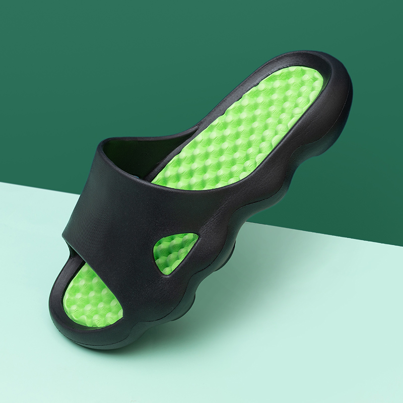 Blacksummer female Thick bottom massage sole bottom acupoint Foot therapy take care of one's health Healthcare indoor Can be worn out sandals  household non-slip