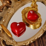 Аромотерапия на день Святого Валентина, красная парфюмированная свеча в форме сердца