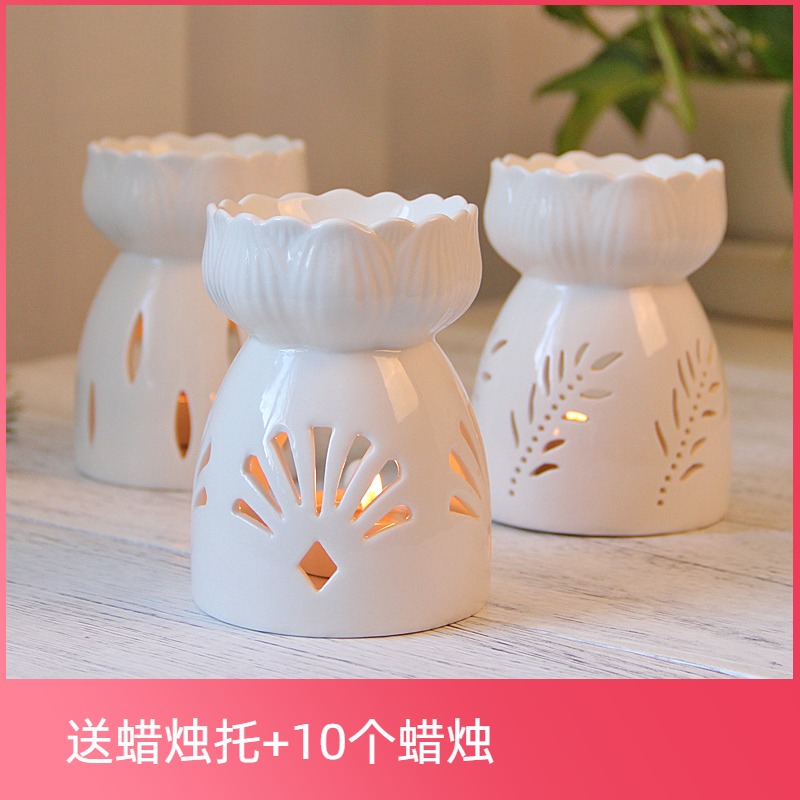 Ao Shi Aromatherapy essential oil lamp Zen Ceramic essential oil stove Candle Bedroom home incense burner Romantic beauty salon Club