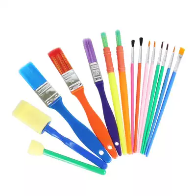 15 brushes set Children's painting graffiti sponge brush brush Kindergarten art painting Sponge tool brush