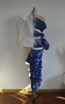 Ready-made garment production graduation portfolio incoming pictures incoming samples originality transformation of clothing fabrics exaggerated styling