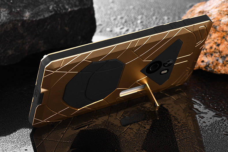 iMatch Water Resistant Shockproof Dust/Dirt/Snow-Proof Aluminum Glass Metal Military Heavy Duty Case Cover for Xiaomi Mi MIX