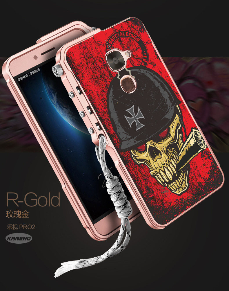 KANENG Mechanical Arm Trigger Aluminum Bumper Metal Frame Cameo PC Back Case Cover for LeEco Le 2 Pro & & LeEco Le Max 2