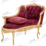 Бордовая ткань из натурального дерева для гостиной, диван, в американском стиле