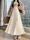Retro woolen skirt for women in autumn and winter, new style, Korean style, high-waisted, slim, loose, wide-slung, covered A-line long skirt