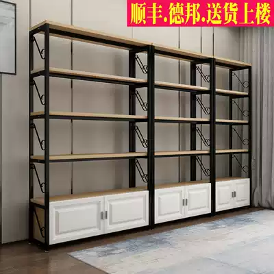 Nordic office filing cabinet floor shelf multi-layer partition shelf display cabinet display shelf bookshelf storage layer shelf