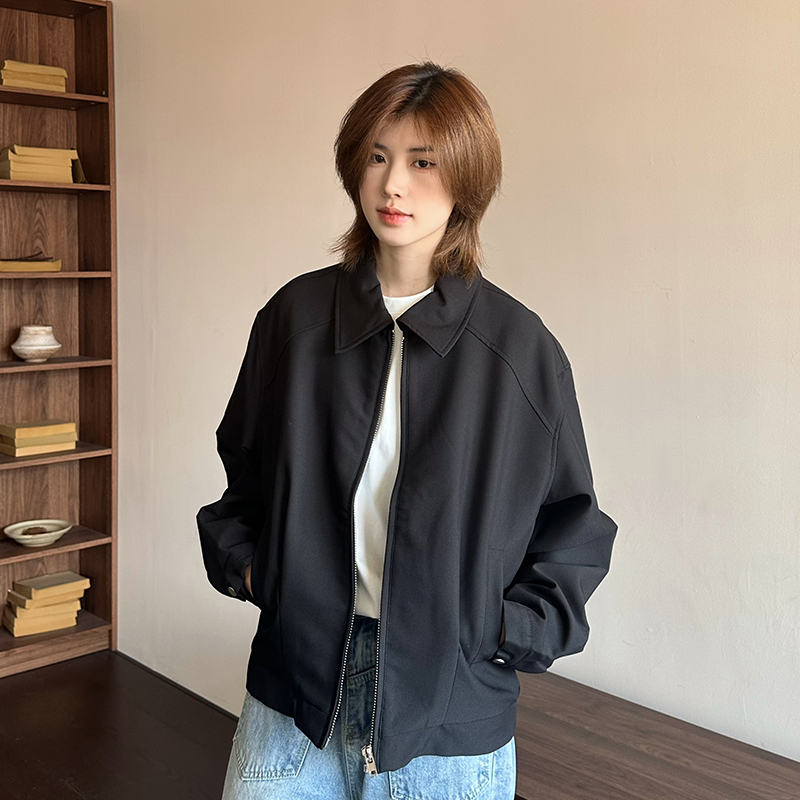 Ja1 Never Stays up Late Black Short Cleanfit Jacket with Regular Shoulders Unisex Fashion Versatile Top