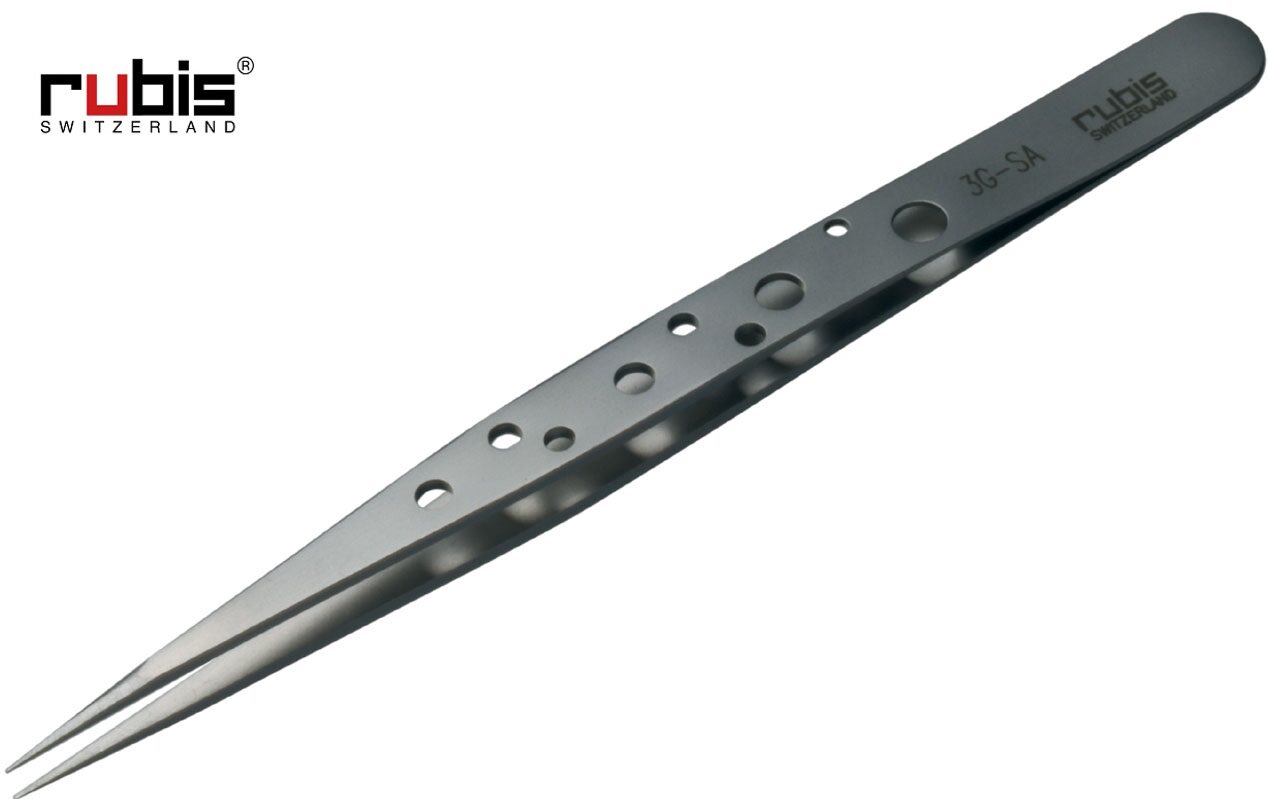 瑞士Rubis镊子3G-SA 防滑手柄镊子 Rubis TWEEZERS