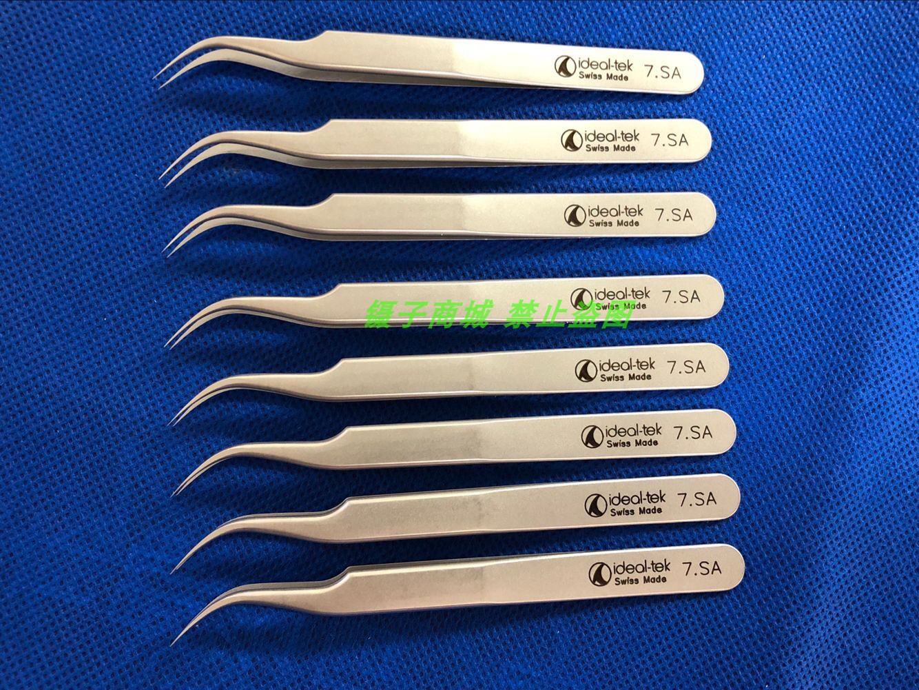瑞士ideal-tek镊子7.SA 瑞士镊子 弯头镊子 动植物解剖镊子
