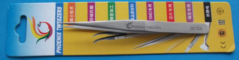 凤凰镊子3C-SA 不锈钢镊子 贴片IC夹子  精密镊子